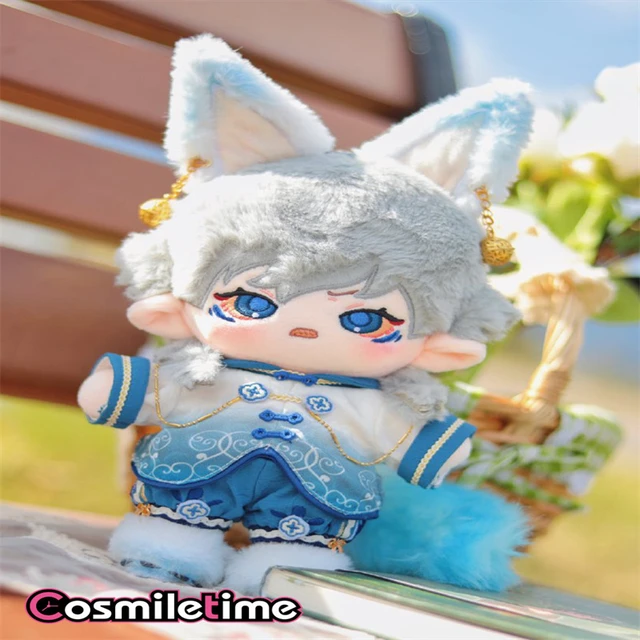 Costume de Style chinois petit renard bleu pour poupée en peluche de 20cm,  vêtements de jouet, Cosplay, cadeau de noël - AliExpress