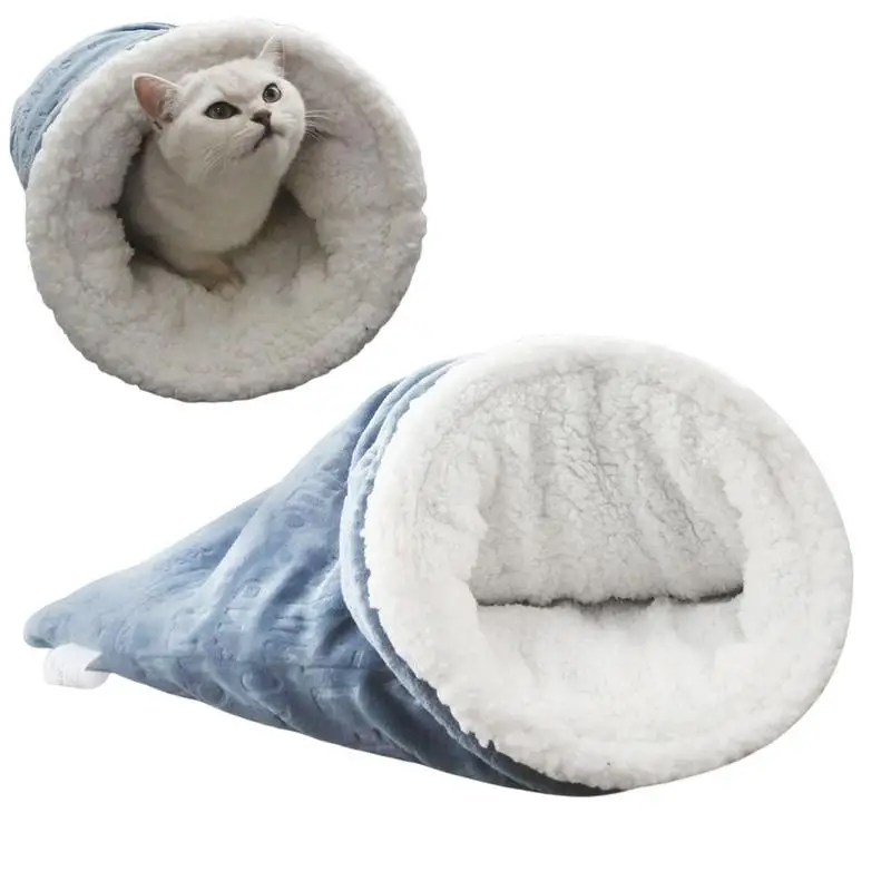 

Corduroy Cat Cave Dog House Cat Cave Bed Semi Closed Cat Hideaway Bed Soft Movable Pet Sleeping Bag Bed Windproof Cozy pet beds