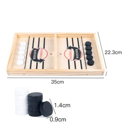 High-Speed Table Hockey Sling Board Game - Interactive Party Challenge (1Set)