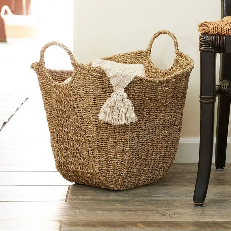 

Natural Paper Rope Tall Scoop Basket