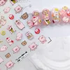 Cute Cartoon Wealthy Piglet 5D Soft Reliefs Self Adhesive Nail Art Decorations Stickers Rabbit Bear 3D Manicure Decals Wholesale 2