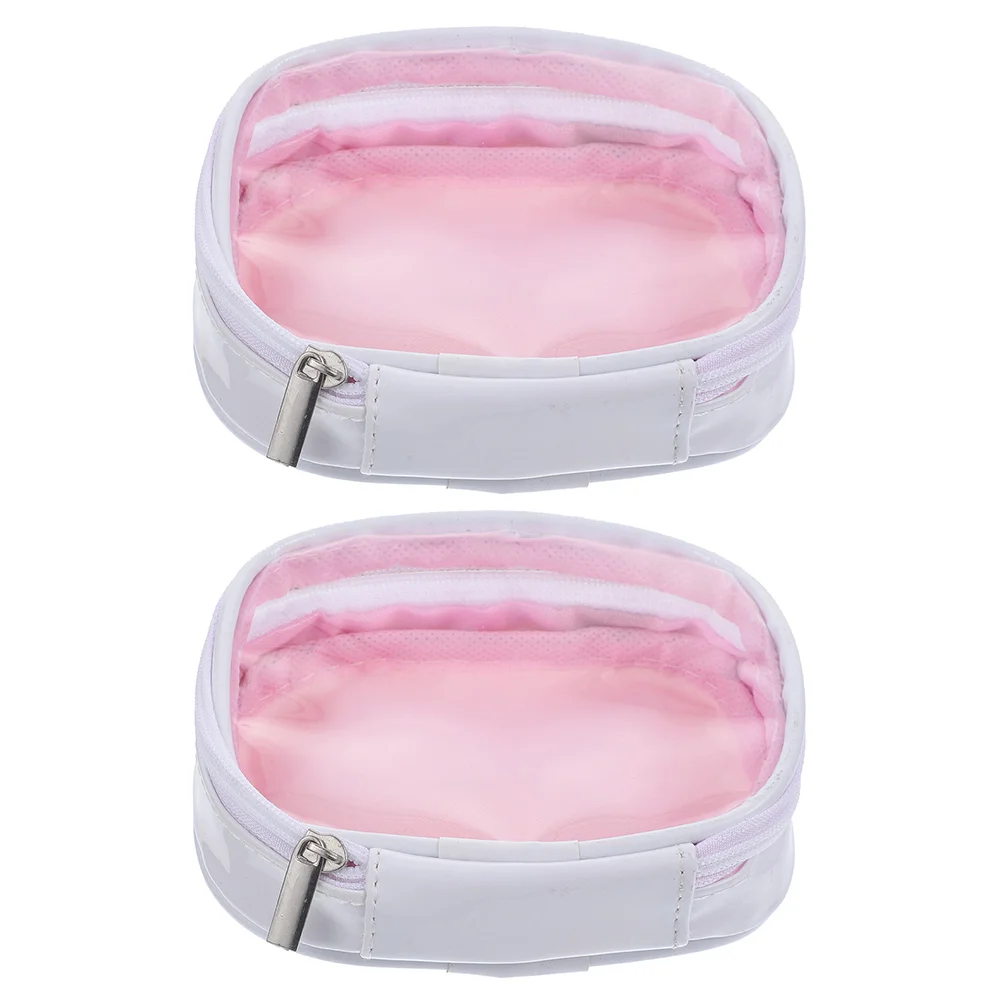 

2 Pcs Wash Bag Toiletry Bags Clear for Travel Makeup Pouch Small Organizer