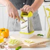Multifunctional Vegetable Grater Chopper 4 Side Manual Stainless Steel Cheese Garlic Ginger Fruit Cutter Slicer Kitchen Gadgets 2