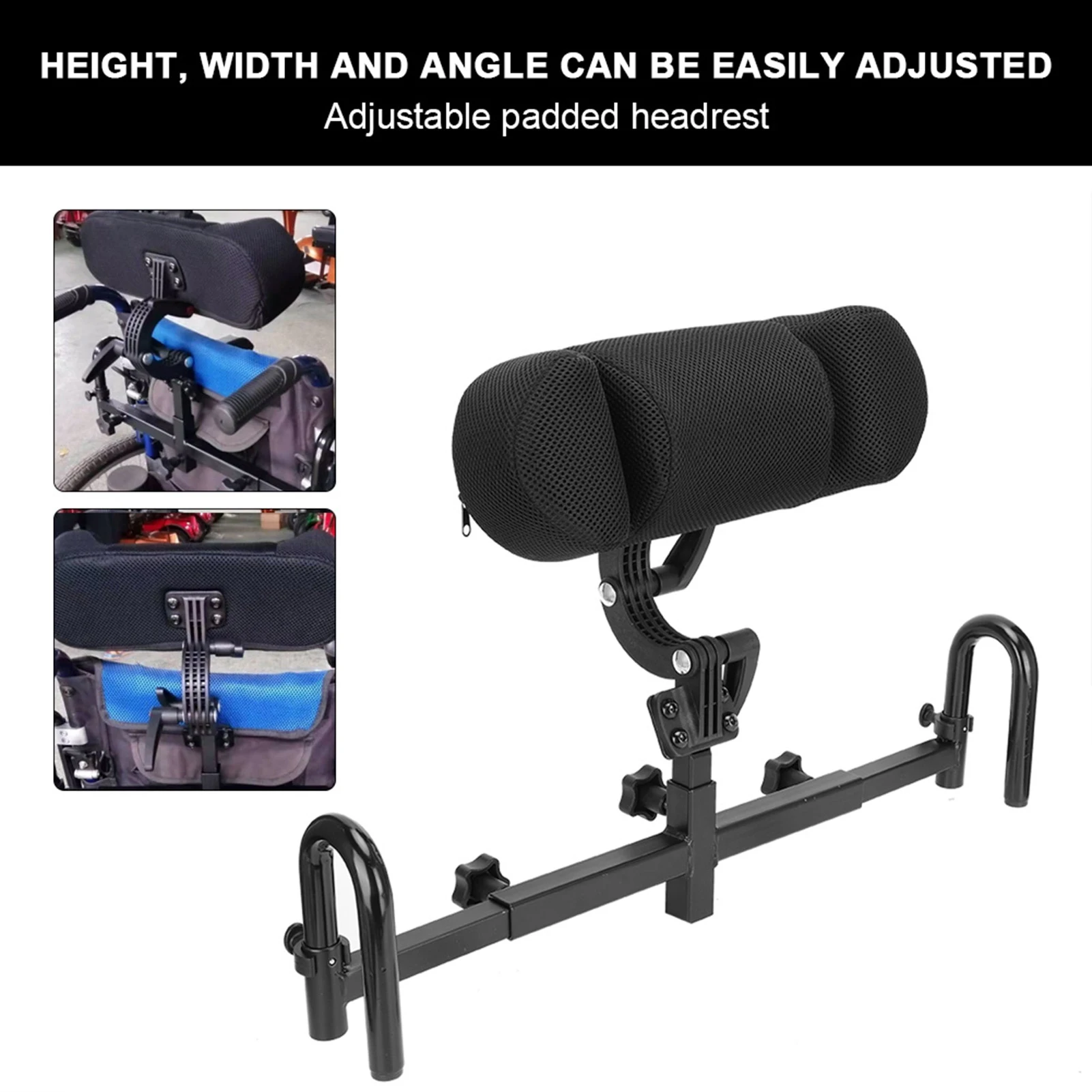 Adjustable Wheelchair Headrest Cushion Head Support Wheelchair Neck Support Wheelchair Headrest Cushion 2