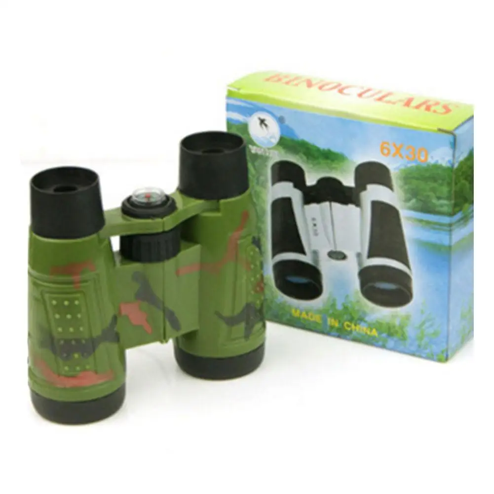 6x30 Binoculars Children Binoculars Eyepiece Telescope Simulation Folding Outdoor Hunting Field Survival Telescope Toy 2