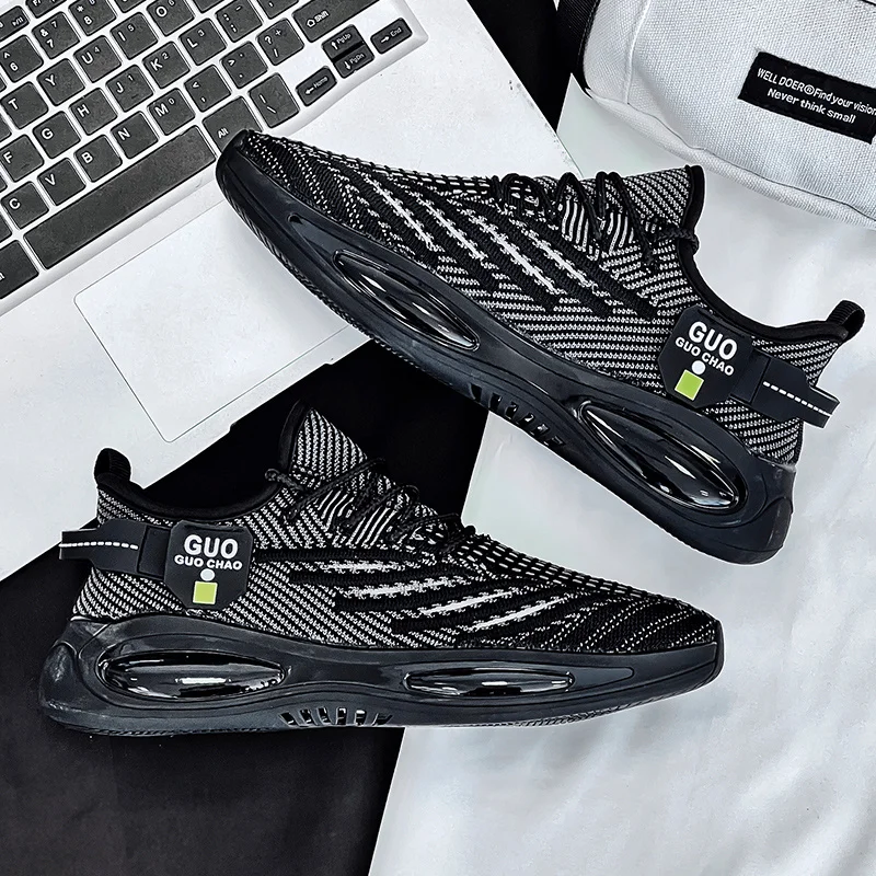 Turnschuhe mit Stahlkappe für Herren, atmungsaktive Sport-Lauf- und Wanderschuhe, leichte Herren-Sneaker für drinnen und draußen_voghion.com