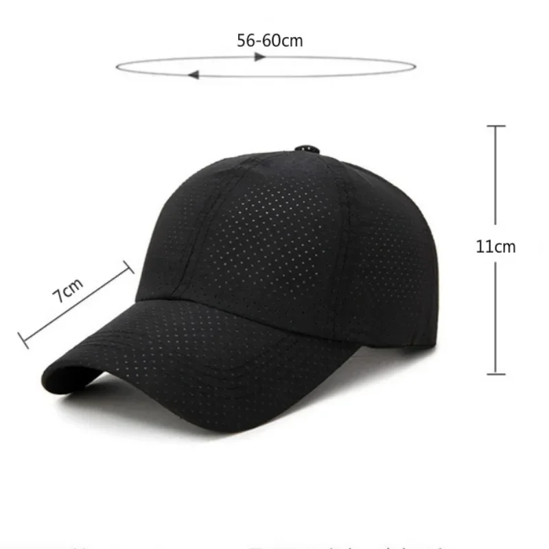 2024 New Summer Men Women Snapback Quick Dry Mesh Baseball Cap Sun Hat Bone Breathable Hats Adjustable outdoor hat Fishing Cap
