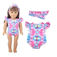 Doll Swimsuit Swimming Circle Slippers, Sunglasses, Mobile Phones Backpack For 18 inch American&43cm Baby New Born,OG Girl Doll 2