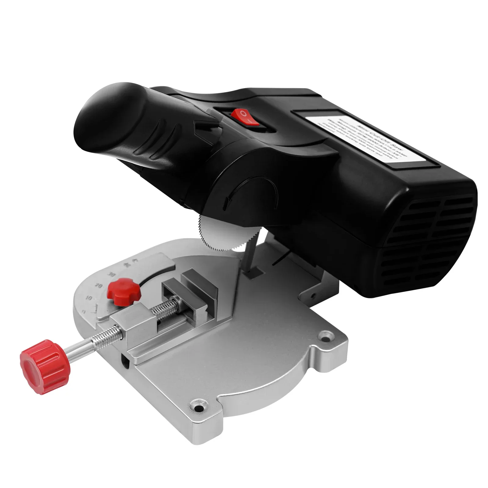 Mini Radial Mitre Saw, Table Saw Circular Saw, 0-45° Adjustable Steel Saw Blade, 90W Table Saw Circular Saw for Wood, Metal