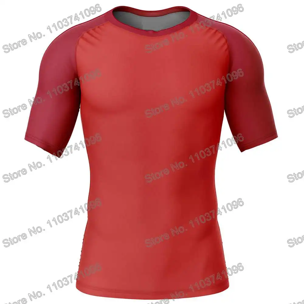 Akira Rash Guard Diving T-Shirt Shorts BJJ Boxing MMA Swimwear Men Summer Short Sleeve Surf Clothing Women GYM Tops Sportswear