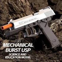 USP Throwing Shell Toy Gun Soft Bullet Airsoft Launcher Outdoor Sports CS Game Weapon Pistol Shooter Weapon for Children Gift 1