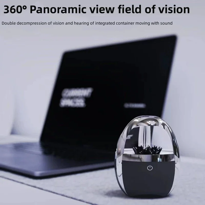 Bluetooth Speaker New Venom Ferrofluid Speaker-Dancing Ferrofluid Bluetooth 5.0 Wireless Speaker with 4-Color Adjustable Light Desktop Subwoofer