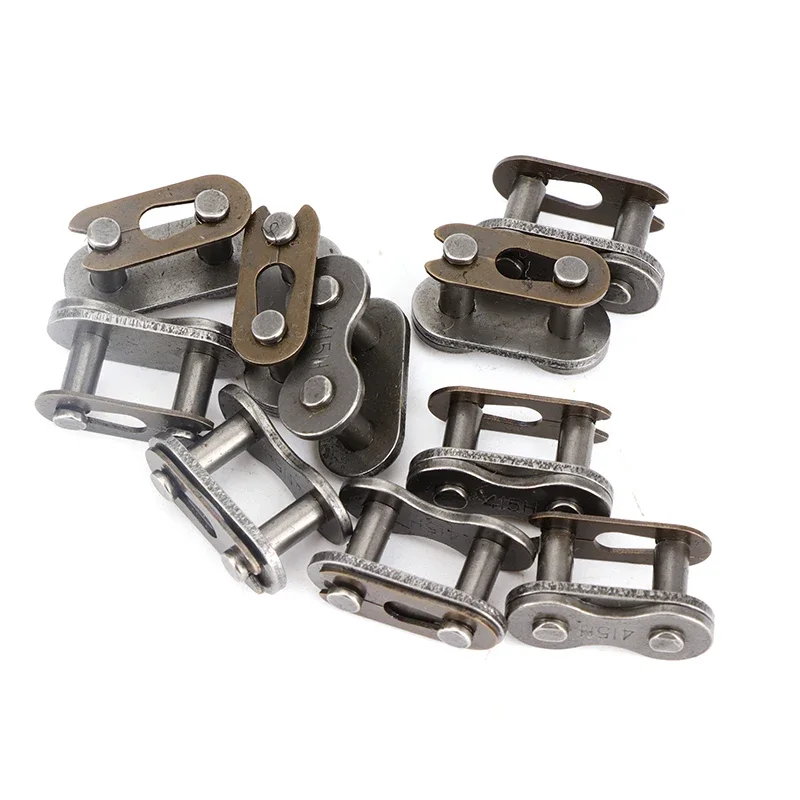 10 pcs/lot 415H Chain Master Link 2-Stroke Motorized Bike Gas Engine Parts Motocicleta Motorcycle Accessories