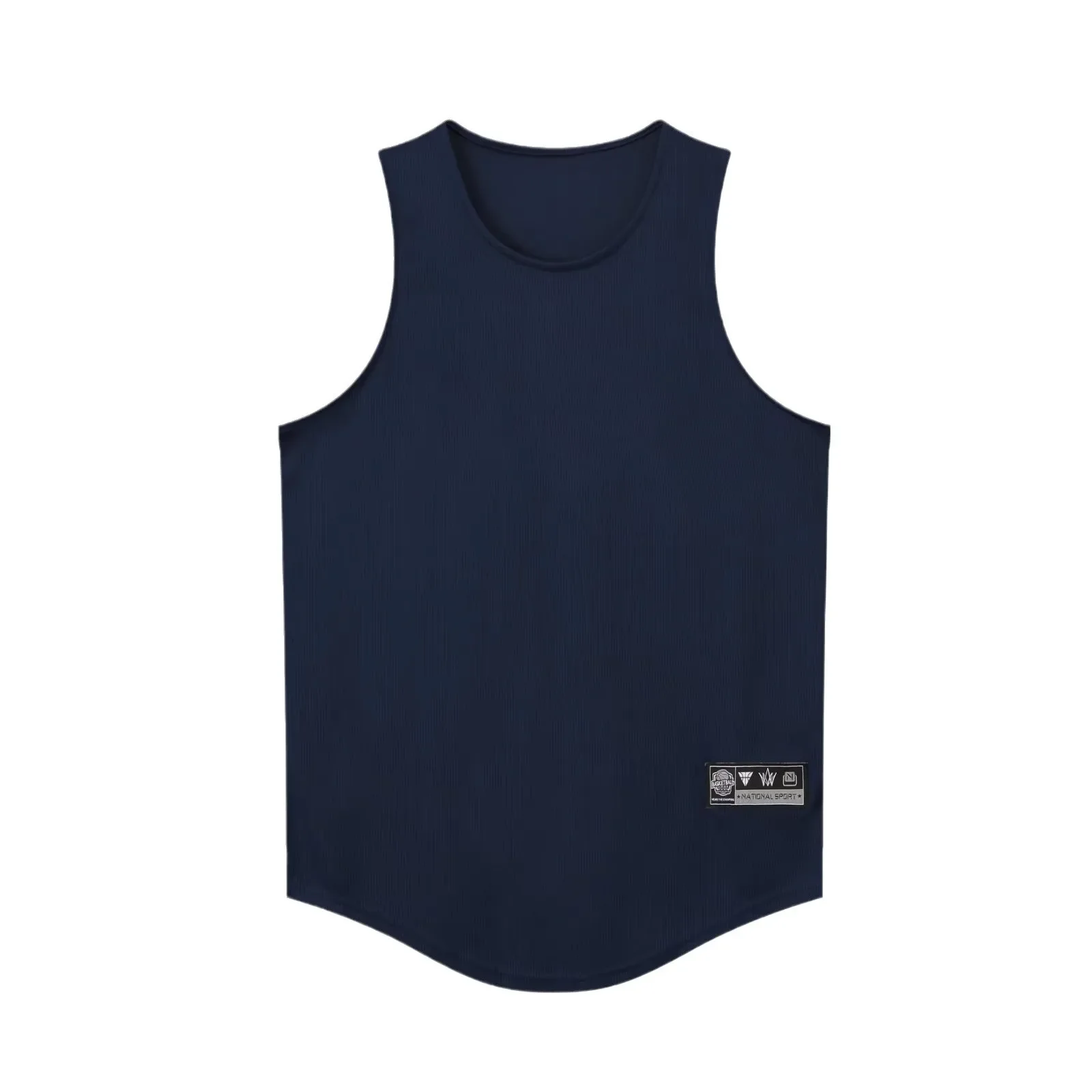 Trendy Brand Men's Basketball Jersey Single Top Printed Summer Fitness Basketball Sleeveless Quick Dry Sports Vest