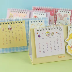 Calendrier de Table de bureau pour la maison et le bureau, joli dessin animé, planificateur annuel, retournement mensuel, livre de bureau, impression de calendrier, 2022 