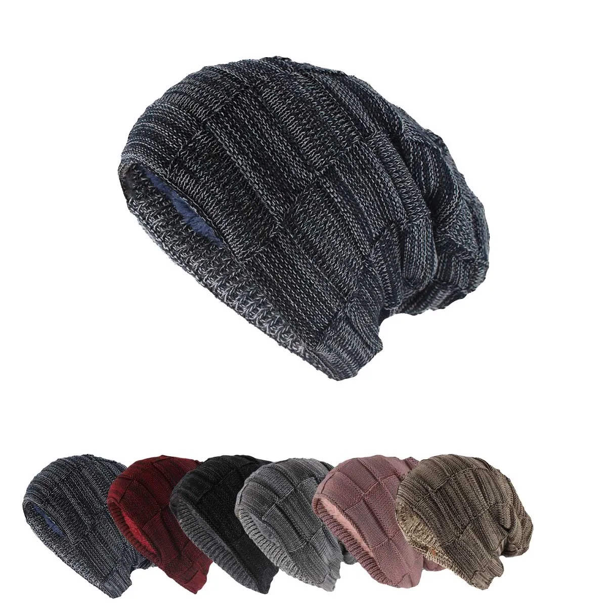 Neue Unisex Winter Beanie Hut Warme Gestrickte Solide Skullies Woolen Outdoor Casual Wärme für Männer Und Frauen Mode Dicke Hüte