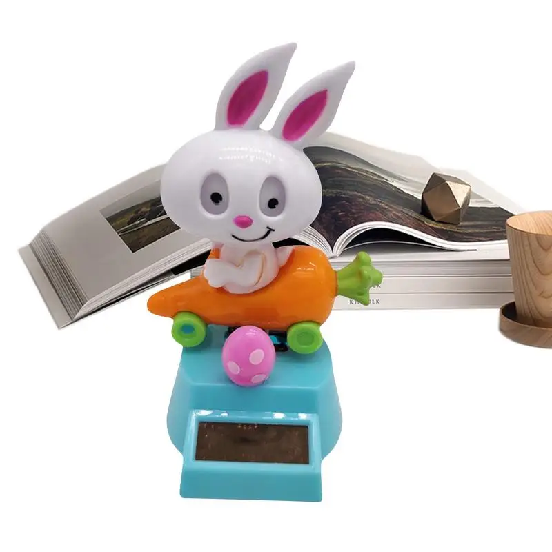 

Bunny Carrot Solar Dashboard Dancing Figures Solar Dancing Figures Unique Dancing Car Toys Ornaments Funny Car Interior Decors