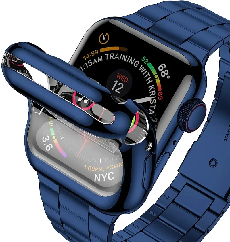 Premium Metal Strap and Protective Case Kit