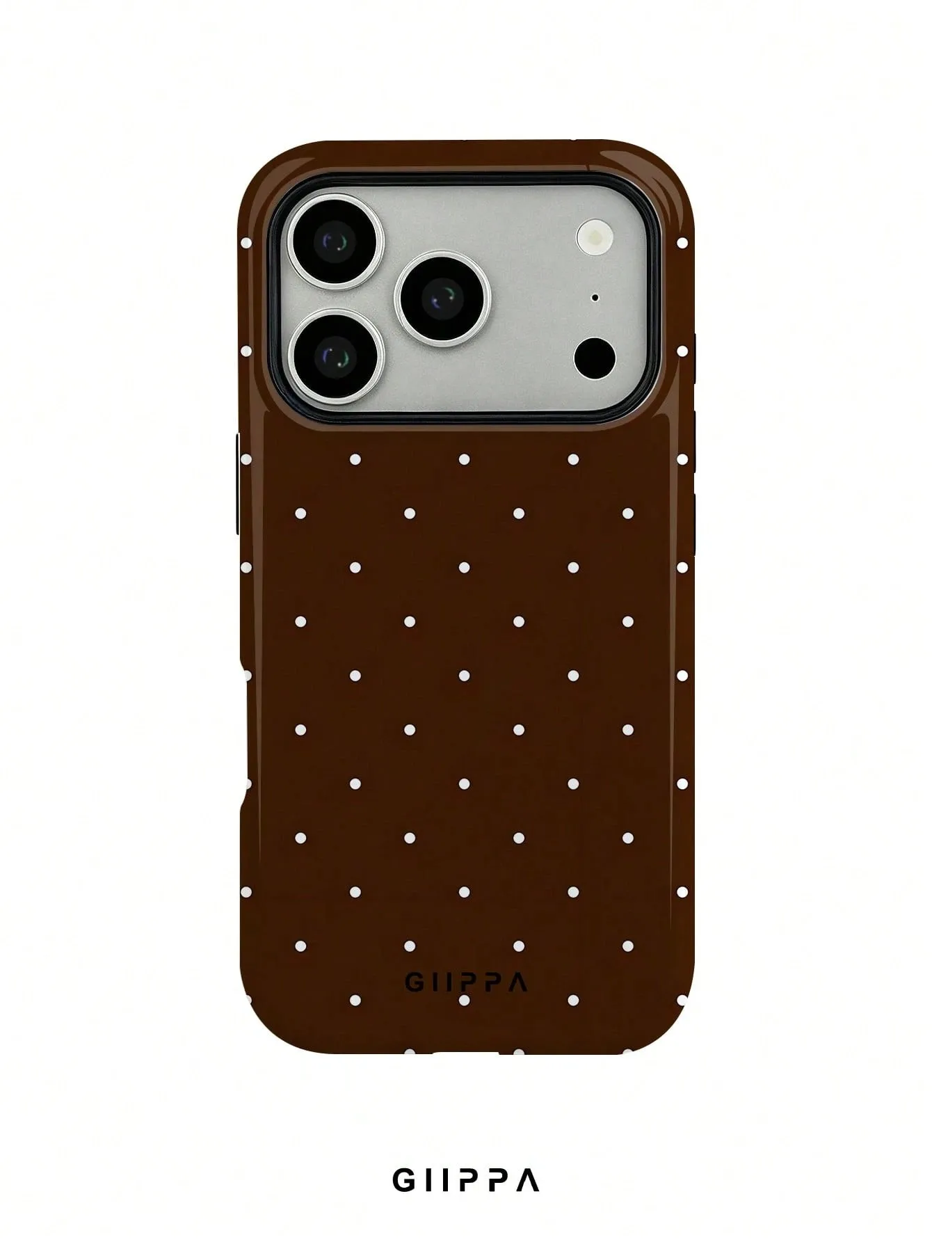 GIIPPA Brown Polka Dots Luxury Double-layer Phone Case