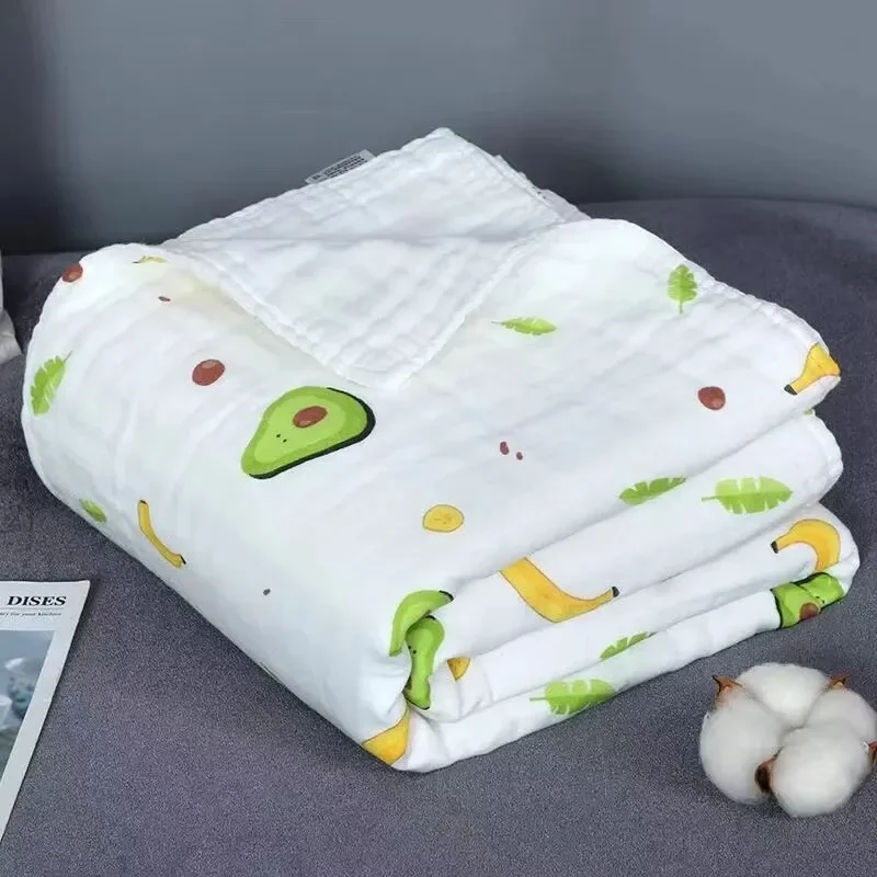 Baby Bath Towel Newborn Baby Gauze A Class Newborn Children Bath Towel Cotton Six Layers High Density Quilt Cover