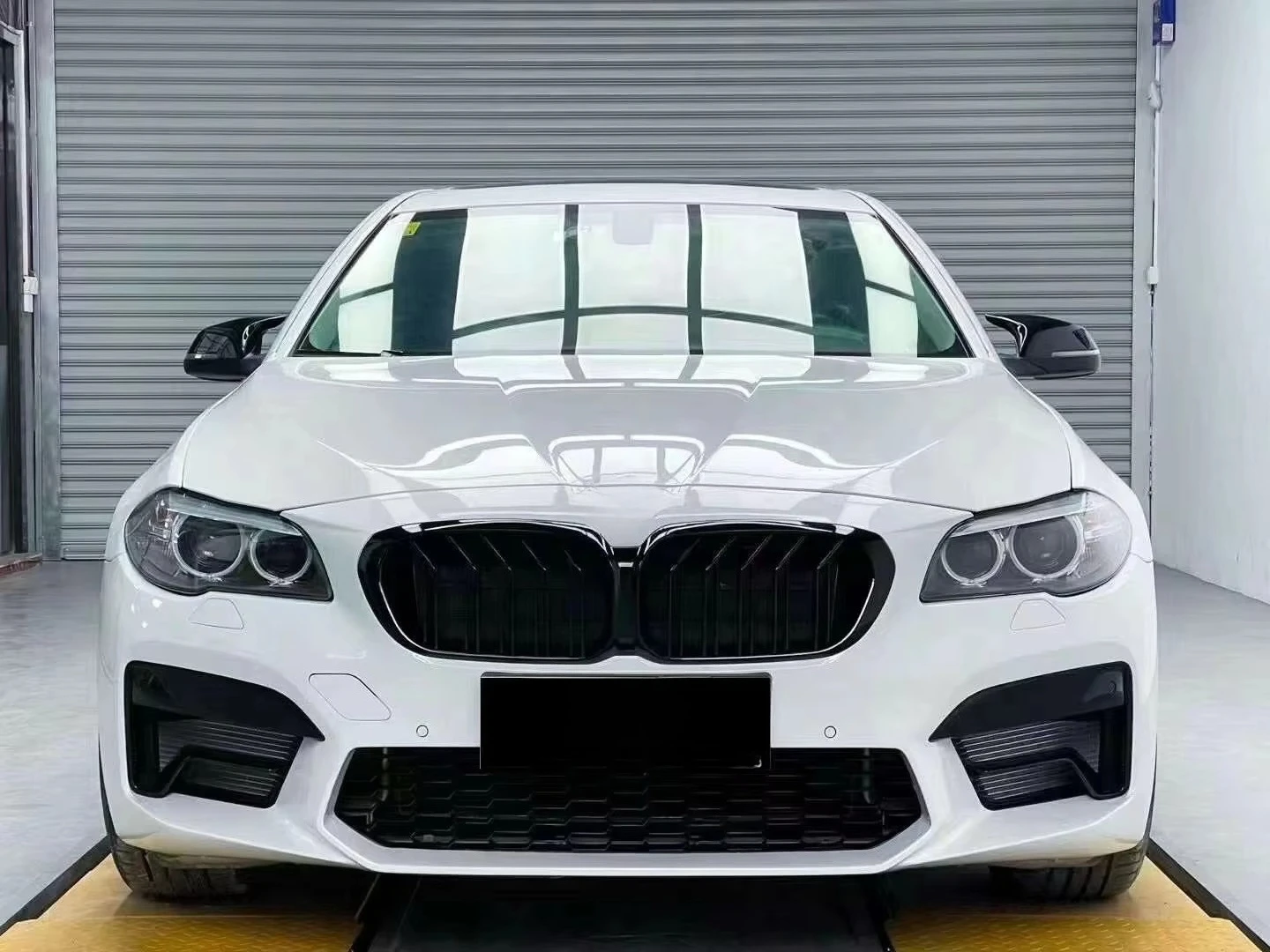 2010-2017 5 시리즈 F10 F18 페이스리프트 2021 M5 프론트 카 범퍼 립 CS 카본 파이버 전면 립용 CLY 프론트 립