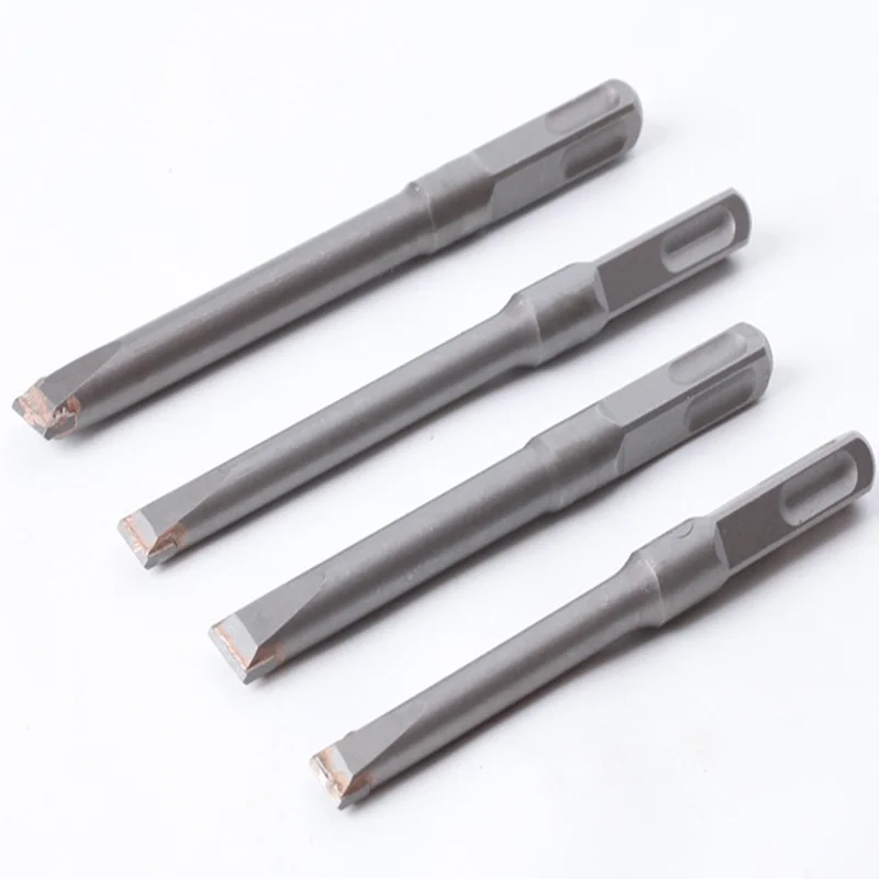 10-150mm Electric Hammer Chisel Impact Drill Bit Square Handle Alloy Hydroelectric Concrete Brick Wall Slotted 10/12mm Square