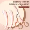 Eyebrow Trimming Knife Eyebrow Face Razor For Women Professional Eyebrow Scissors With Comb Brow Trimmer Scraper Accesso 1