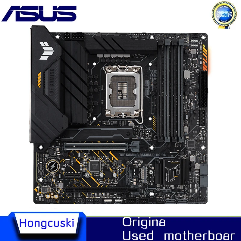 Б/у материнская плата B660M для ASUS TUF GAMING B660M-PLUS D4 LGA 1700 DDR4 B660 с поддержкой CPU i5 10400f i3 12100f 12400f