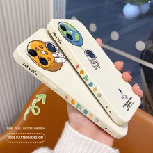 

Stylish Cute Pattern Phone Case For iPhone 12 13 Pro Max 11 X XS XR XSMAX 8 8Plus 7 7Plus 6 6S Plus Liquid Silicone Cover