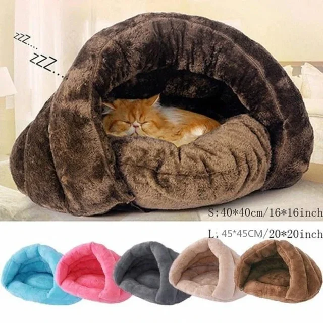 Cat and Dog Triangle Pet Nest Winter Thickened and Warm Pet Mat Mongolian Yurt Fury Half Closed Sleeping Bag Pet Rest Supplies Cat and Dog Triangle Pet Nest Winter Thickened and Warm Pet Mat Mongolian Yurt Fury Half Closed Sleeping Bag Pet Rest Supplies