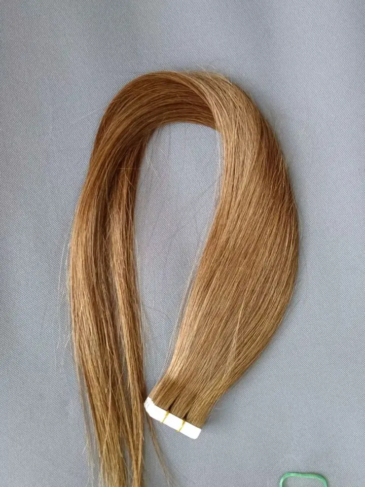 16"/41cm Tejp i hårförlängningar Människohår 14-24" rakt tejp i hår 100% äkta människohår 2,5g/P Tejp i mänskligt hårförlängning photo review