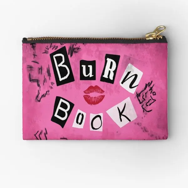 

The Burn Book Zipper Pouches Pocket Packaging Underwear Small Men Money Coin Bag Socks Cosmetic Wallet Key Storage Pure Women