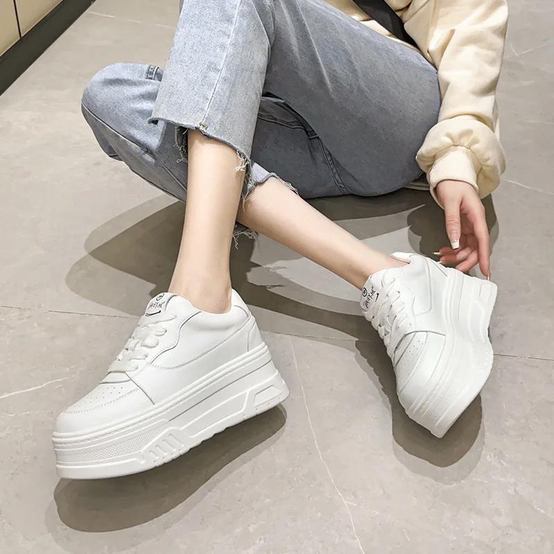 Spring Sneakers Women Wedge | Fujin Shoes Women Sneakers