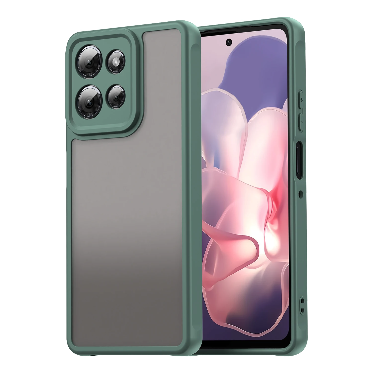 Durable Armor Bumper Shockproof Silicone Phone Case - Hard Cover Capa