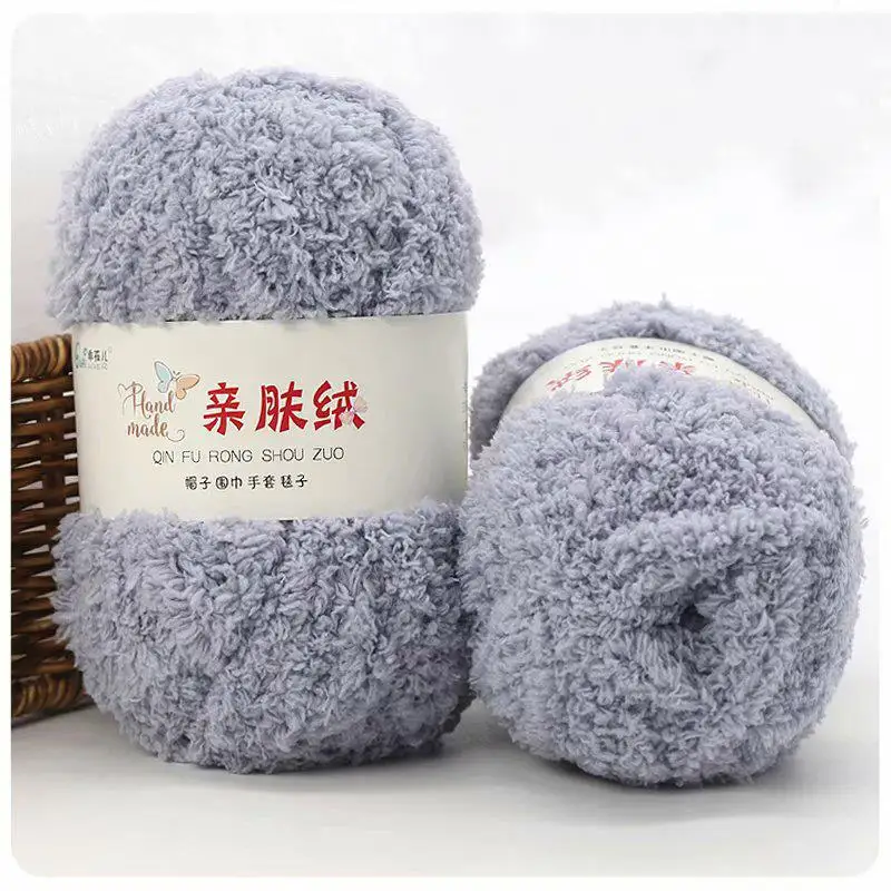 Luxurious Soft Chenille Yarn for DIY Knitting and Crochet Projects