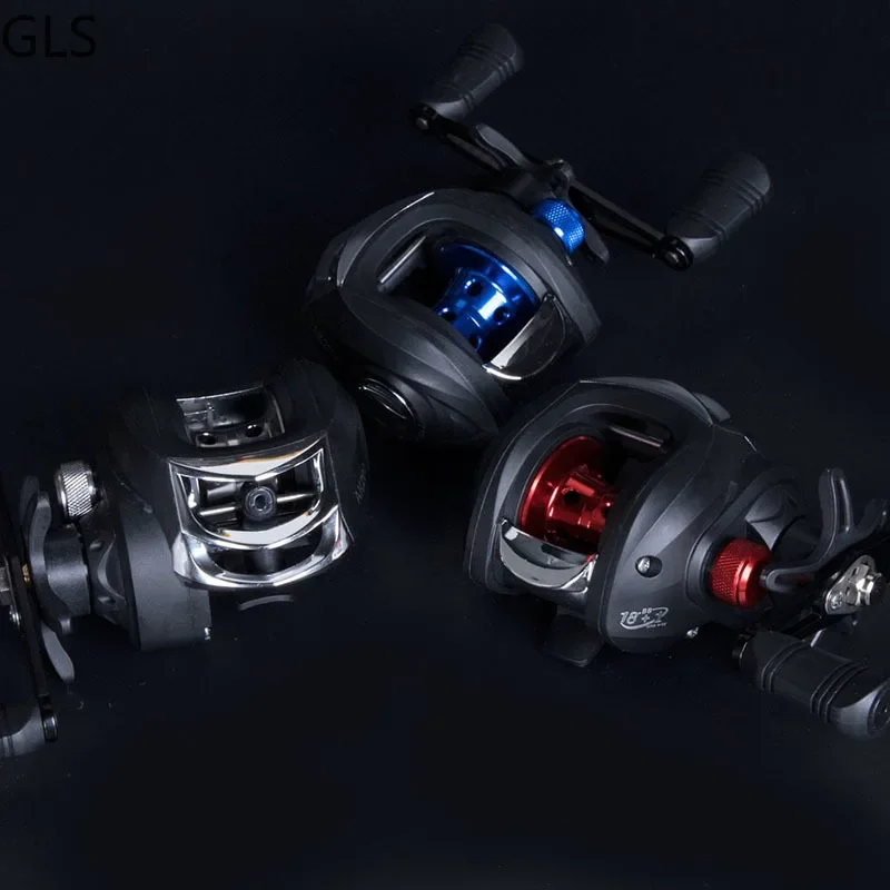 GLS 2023 Baitcasting Fishing Reel 8KG Max Drag With Magnetic Brake Left/Right Hand Fishing Coil Carretilha Pesca