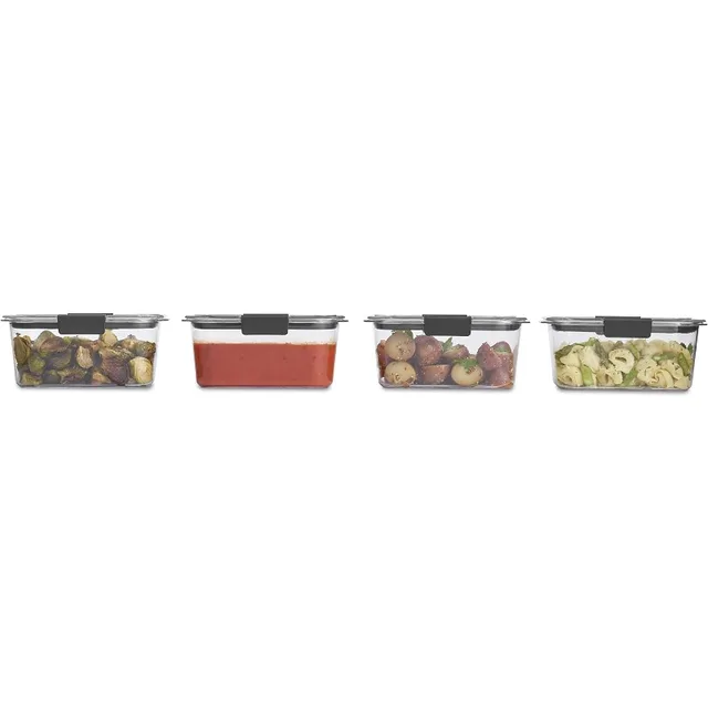 Rubbermaid Brilliance BPA Free Food Storage Containers with Lids, Airtight,  for Lunch, Meal Prep, and Leftovers, Set of 22 - AliExpress