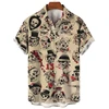 Humanities Theme 3D Printed Men Shirt Man/Women Casual Fashion Short Sleeves Shirts Lapel Button Tops Oversized Unisex Clothing 4