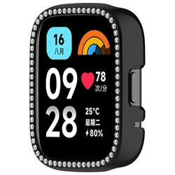 Enhanced Protective Diamond Case for Smartwatches - Sleek and Durable Design (Black)