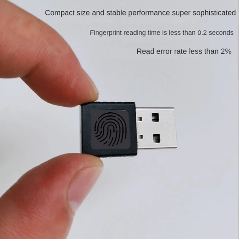 Baay Mini Usb Vingerafdruklezer Module Apparaat Usb Fingerprint Reader Voor Windows 10 11 Hello Biometrie Security Key