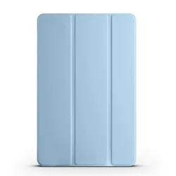 Enhanced Smart Case for 13-inch Tablet with Auto Sleep and Soft TPU Back Cover (Ice blue)