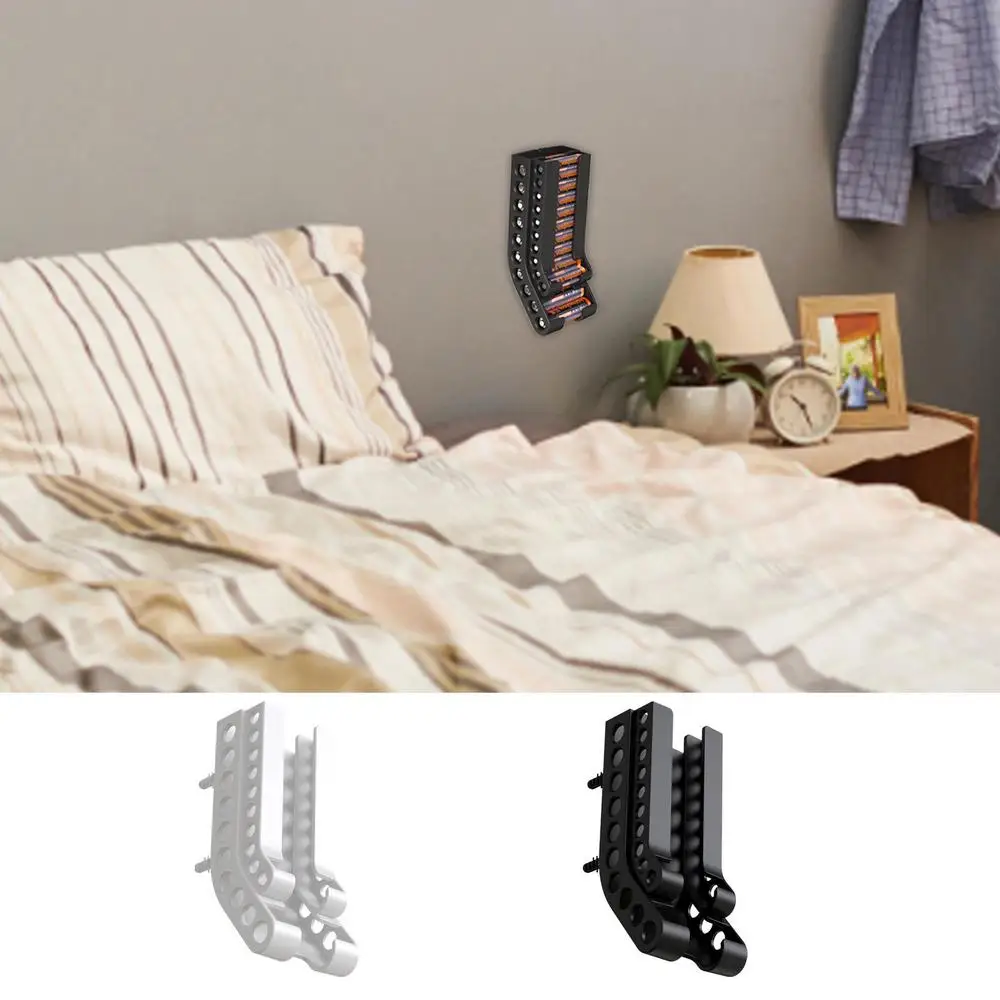 Description Picture 2 of itemWall Mounted Battery Organizer Storage Rack AA & AAA Combo Battery Keeper Wall Holder Durable Battery Dispenser for 10AAA & 10AA