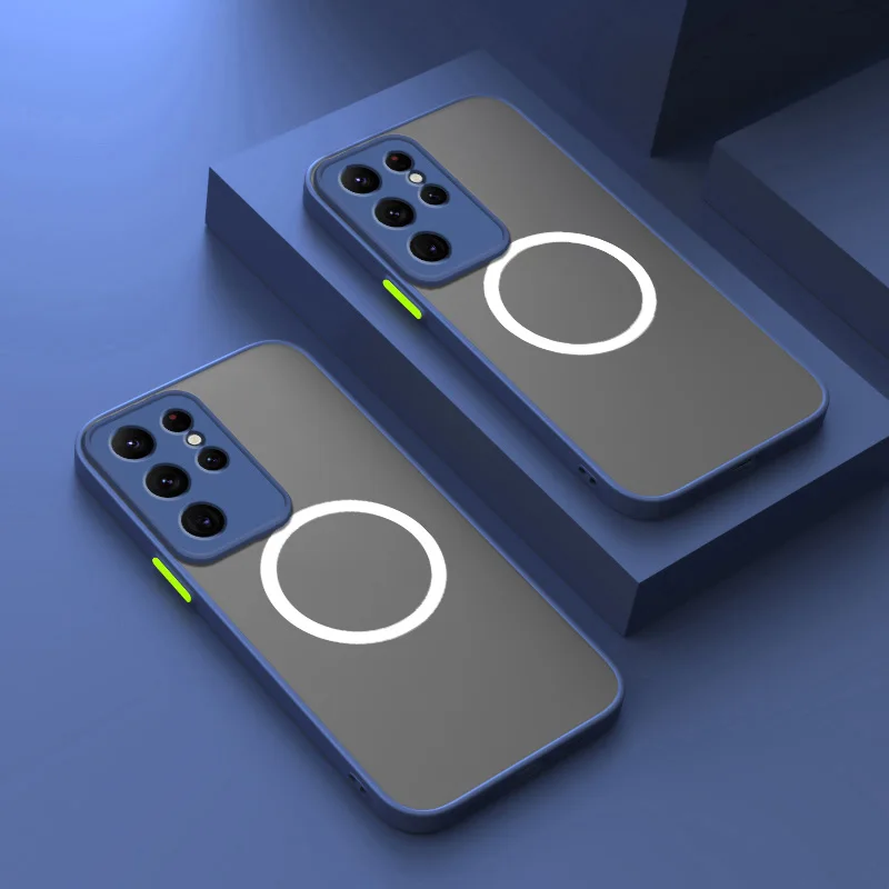 Sleek Magnetic Matte Shockproof Phone Case