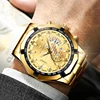 FNGEEN Fashion Ultra-thin Luxury Men's Watches Stainless Steel Band Fashion Waterproof Quartz Watch For Man Calendar Watch S001 5