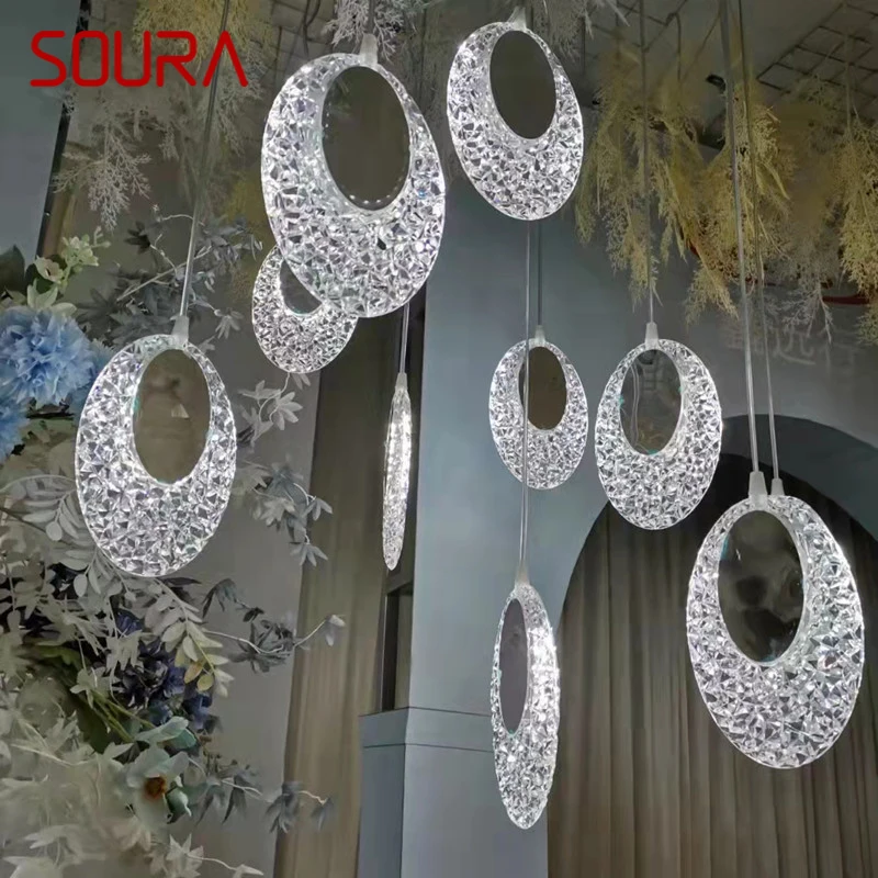 

SOURA Modern Wedding Pendant Lamp Festival Lights Atmosphere LED Light For Party Stage Background Decorationnd