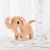 Cute Electric Plush Elephant Children's Simulation Walking Sound Effect Shaking Tail Electronic Pet Children's Plush Doll Gift 6
