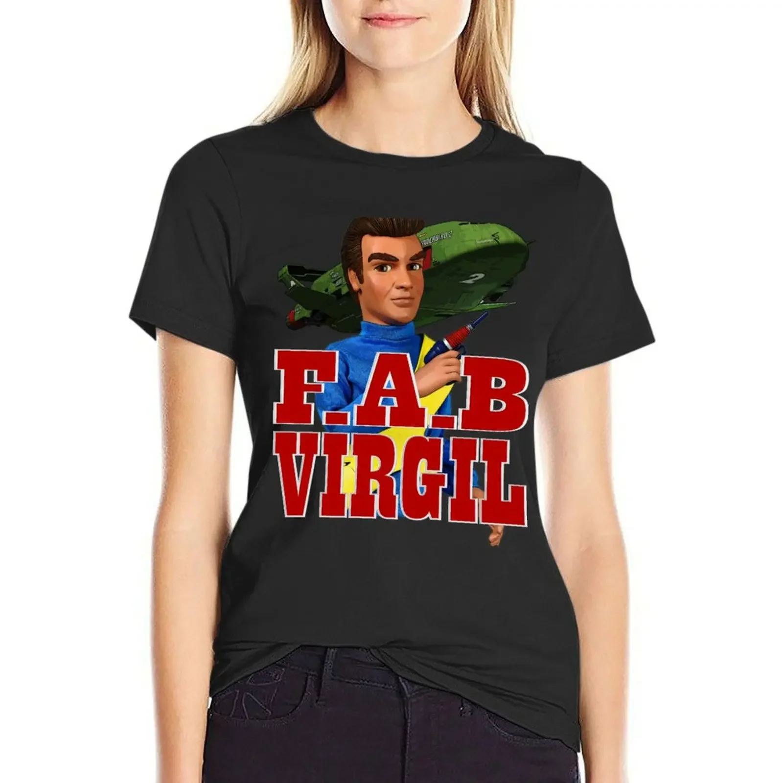 

F.A.B. VIRGIL, Thunderbird 2 T-shirt animal print shirt for girls female summer tops plus size t shirts for Women loose fit