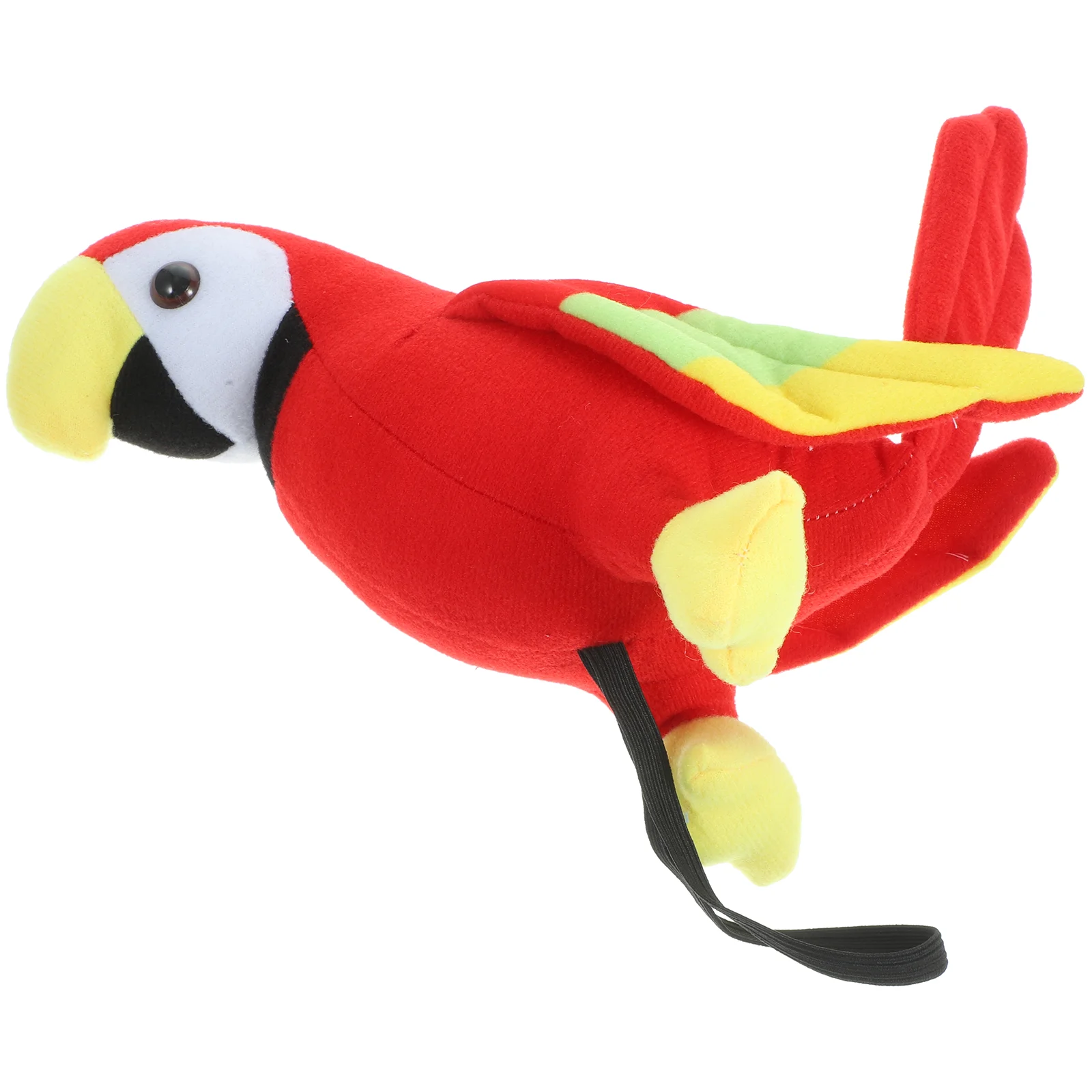 Plush Parrot On Shoulder Adorable Cartoon Stuffed Animals Parrot Kids Pirate Costume Accessory Bird Toy for Cosplay adorable girls cheerleader cosplay outfits kids clothes sport set sleeveless dance dress cheerleading uniforms costume sportwear