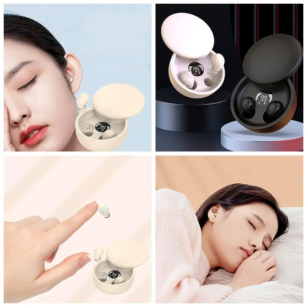 

Invisible Sleep Earphones Mini Headphones Bluetooth Headphones Call Semi-In-Ear Noise with Earbuds Reduction HD Mic Wir W6R7