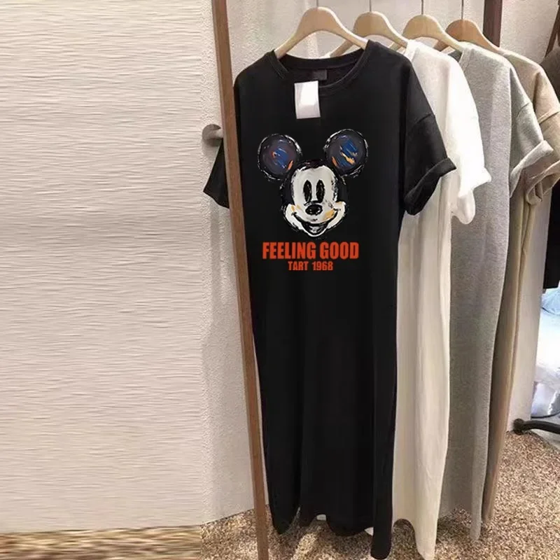 Pure Cotton Black [FEELING-Mickey pattern]]